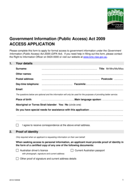 Government Information Access Application