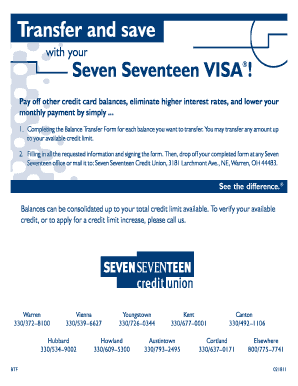 Balance Transfer Form