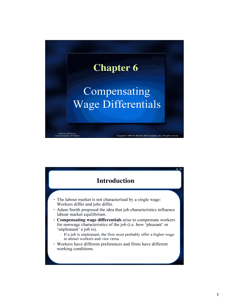 Wage Differentials Preview on Page 1