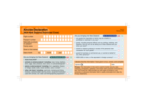 Aircrew Declaration Form