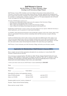 Employee transition plan template - Download the Staff Women's Caucus application form - University of ... - otago ac