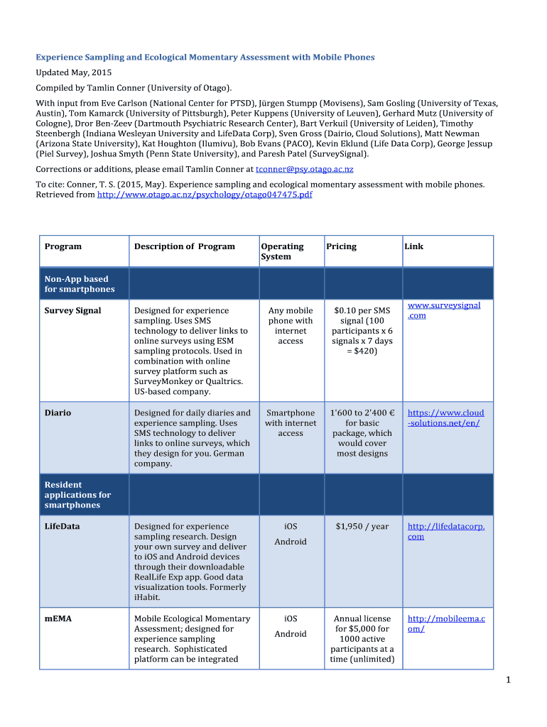 See a summary of the software reviews here - University of Otago Preview on Page 1