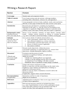 Research Report Template