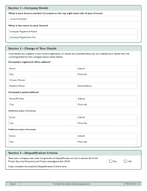 Company Licence Annual Return
