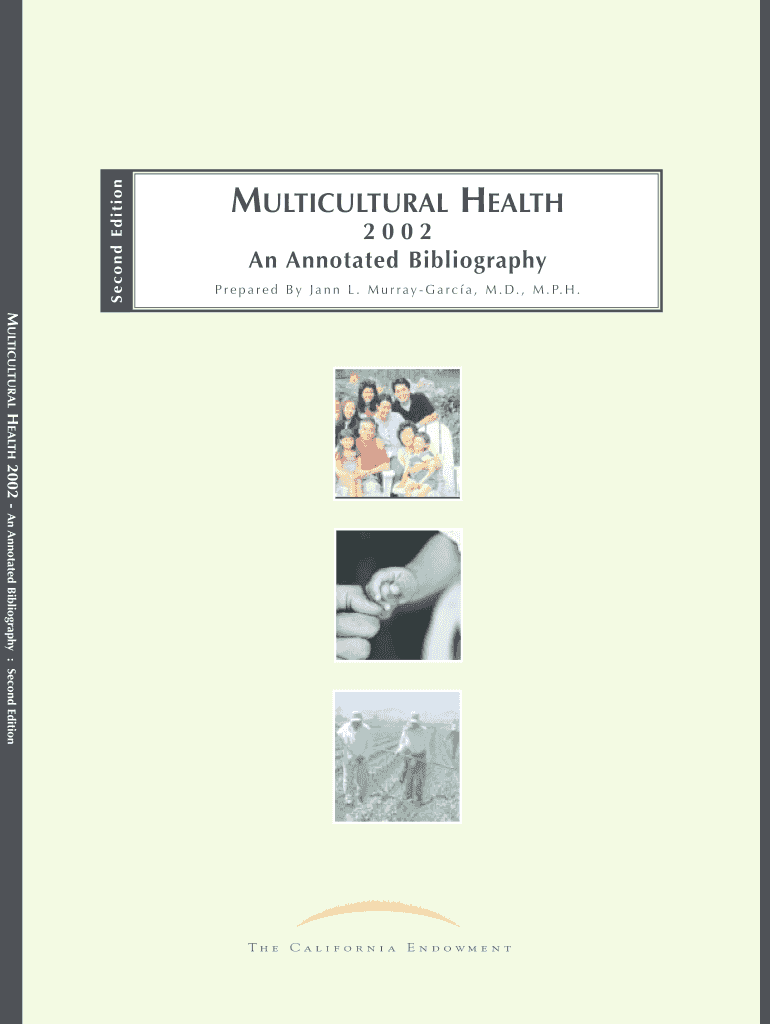Multicultural Health 2002 - The California Endowment Preview on Page 1