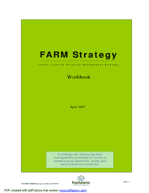 FARM Strategy Workbook
