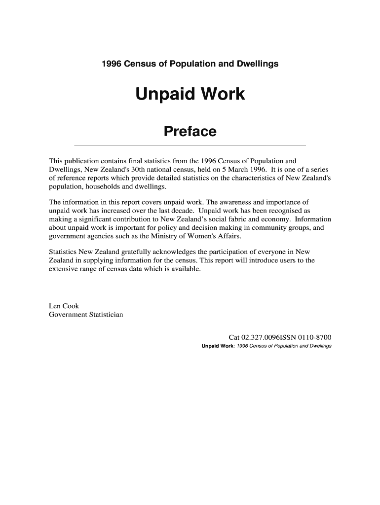 Unpaid Work Preview on Page 1