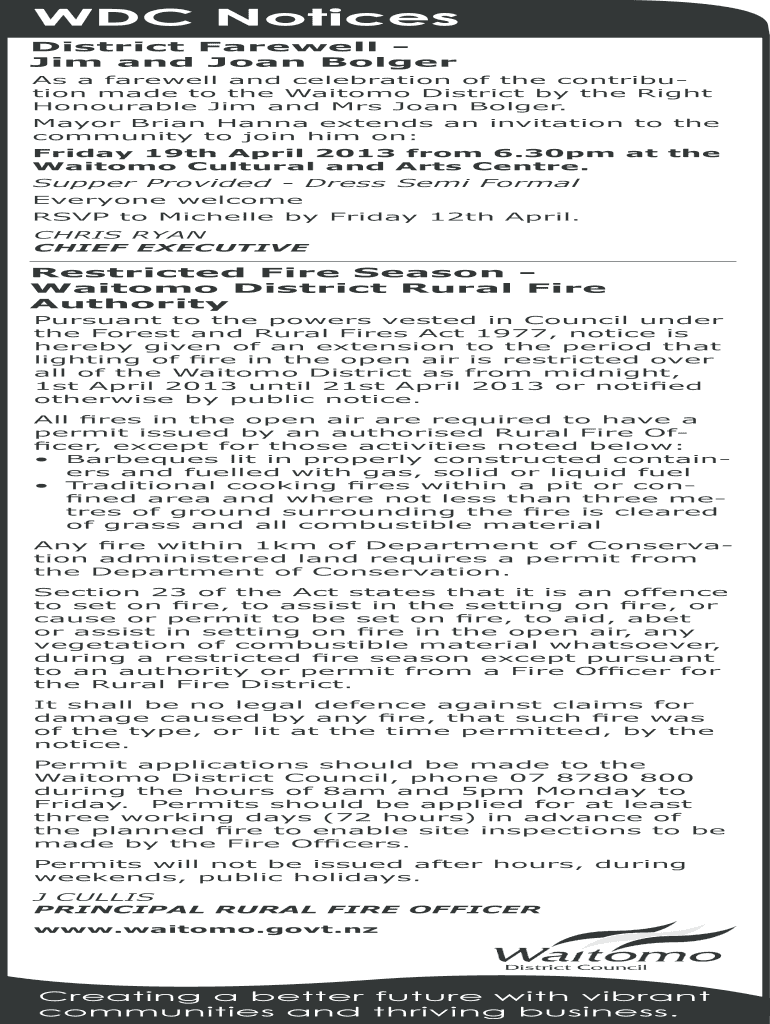 District Farewell Jim and Joan Bolger Preview on Page 1