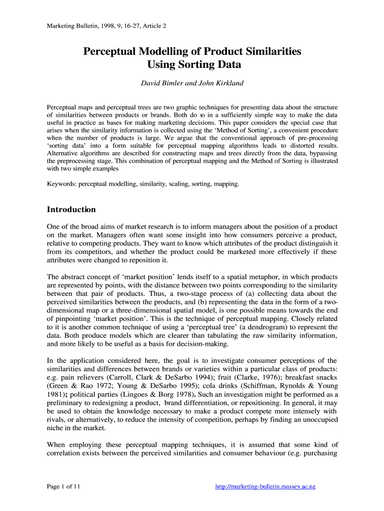 Perceptual Modelling of Product Similarities Preview on Page 1