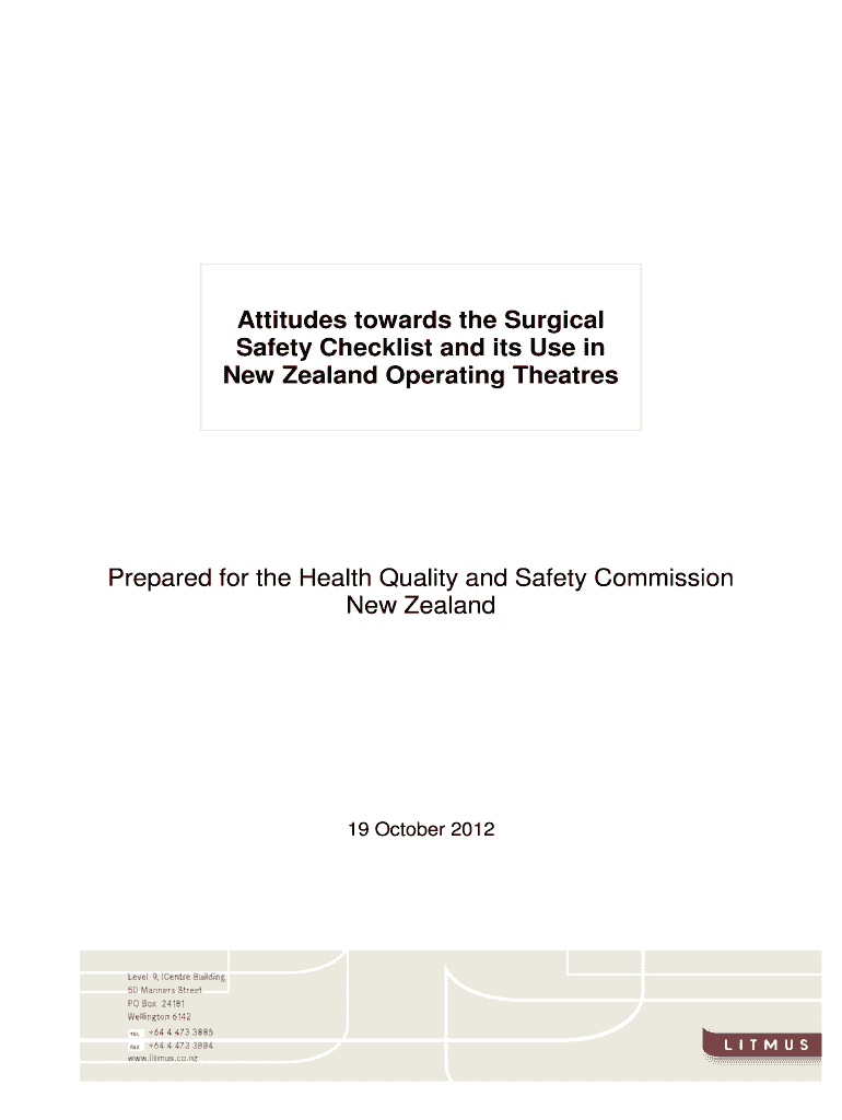 Attitudes towards the Surgical Preview on Page 1