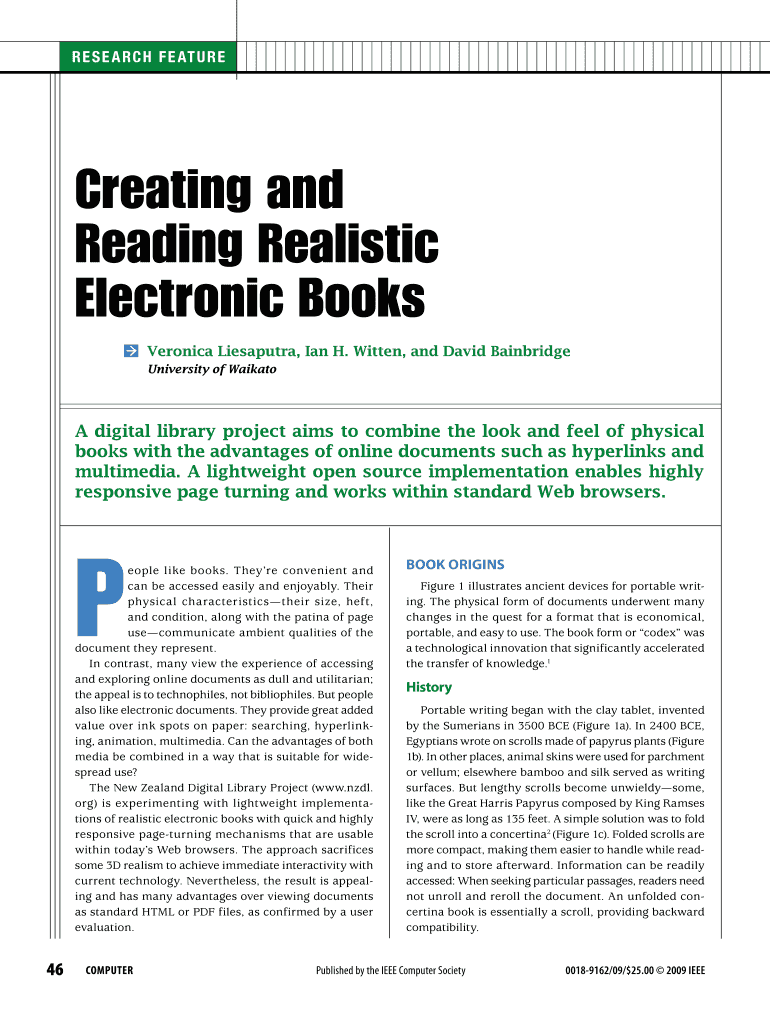 RE S E A RCH F E AT U RE Preview on Page 1