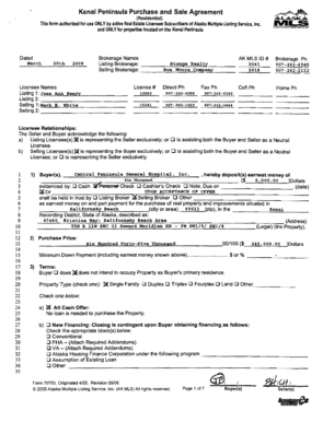 Sale Agreement - Kenai Peninsula Borough - www2 borough kenai ak