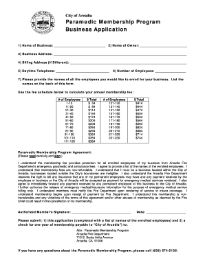 Paramedic Membership Program Business Application