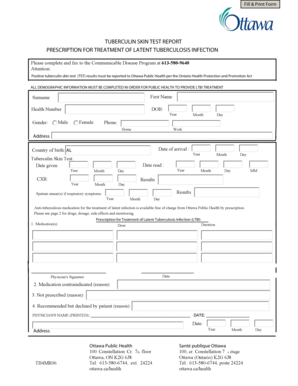 Tuberculin Skin Test Report