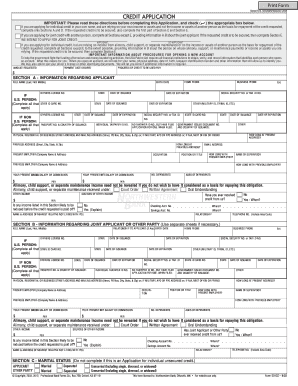 Credit Application Form
