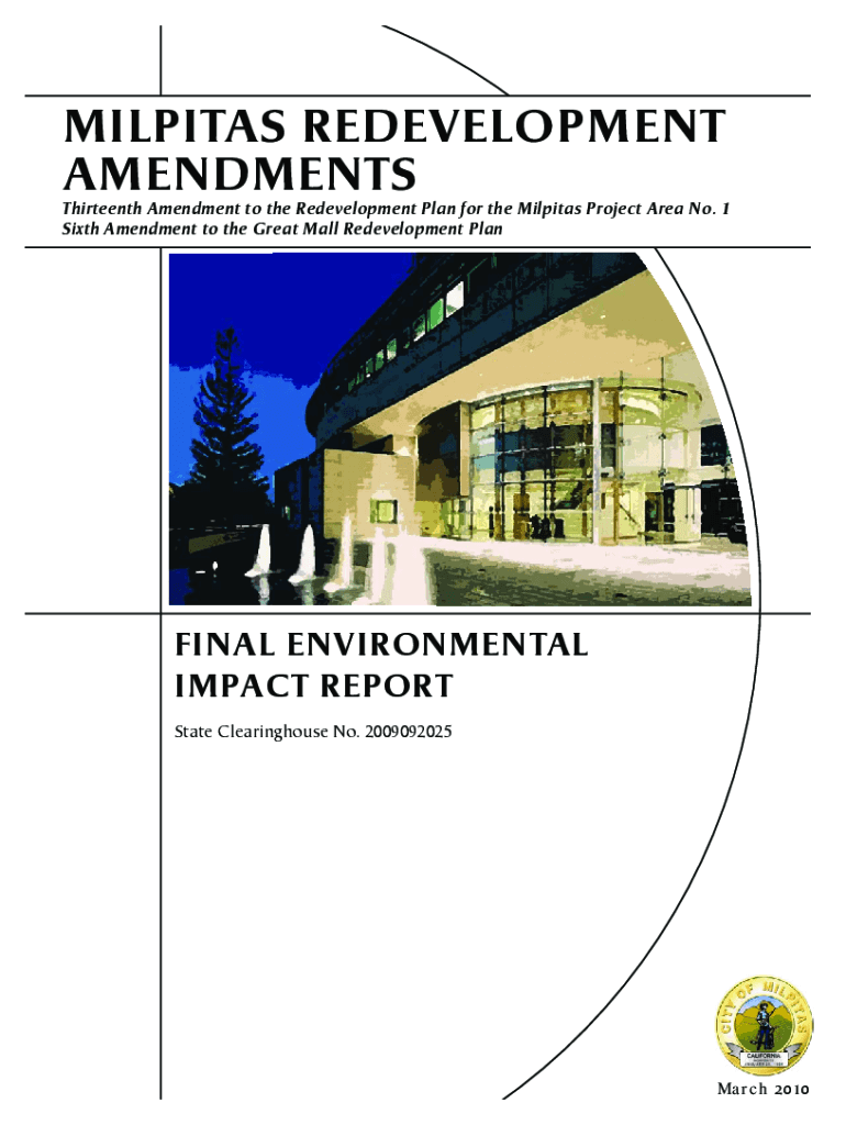 Final Environmental Report, Supplement Report, and Amended Preview on Page 1