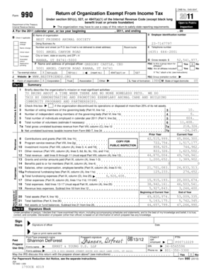 IRS Form 990 2011