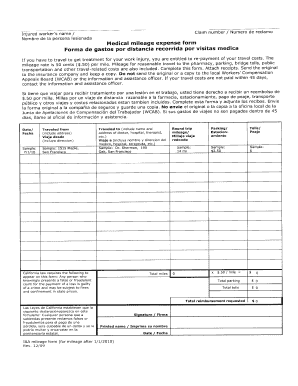 how to fill in mileage expense form workers com