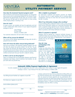 Automatic Utility Payment Application