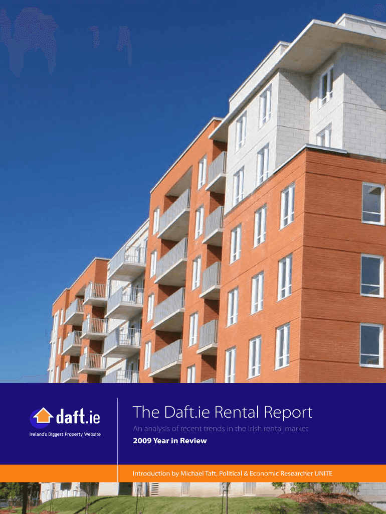 Daft Rental Report Q4 2009 Average National Rental - Daft ie Preview on Page 1