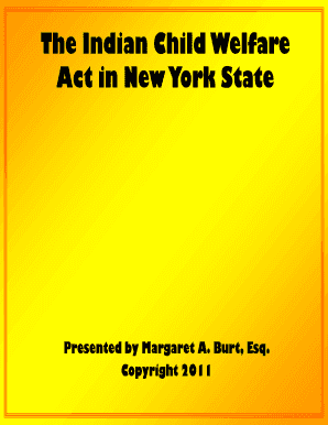 Fillable Online nycourts The Indian Child Welfare Act. RJI Form Fax ...