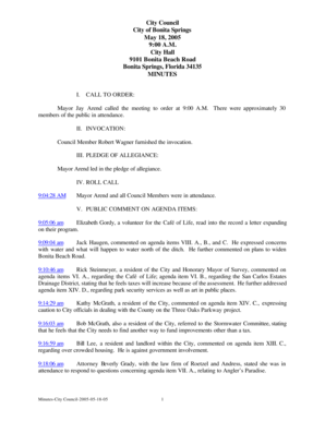 Florida title correction affidavit - City Council City of Bonita Springs May 18, 2005 9:00 A.M. City Hall ... - cityofbonitasprings