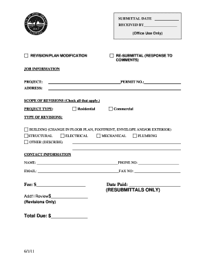 Permit Modification Form