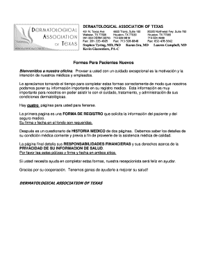 Formas Para Pacientes Nuevos
