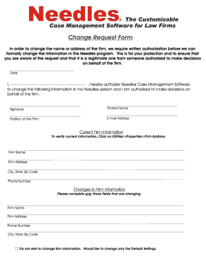 Change Request Form