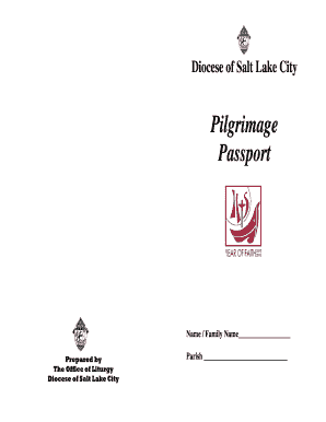 Catholic Pilgrimage Passport