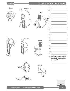 ProHealth Quiz - Name the Action