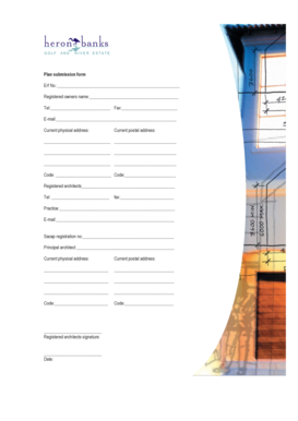 Plan Submission Form