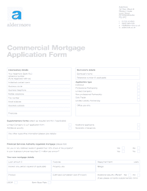 Commercial Mortgage Application Form