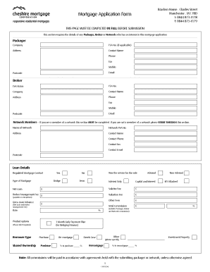 UK Mortgage Application Form