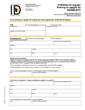 SVERAK Cat ID Registration Form