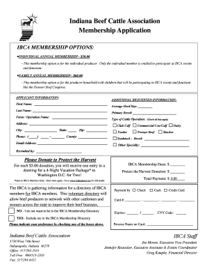 Indiana Beef Cattle Association Membership Application