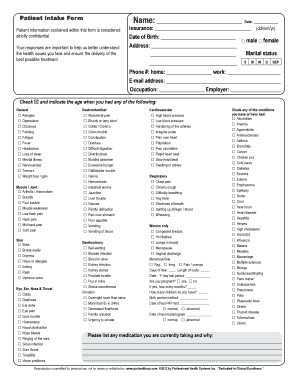 Patient Intake Form