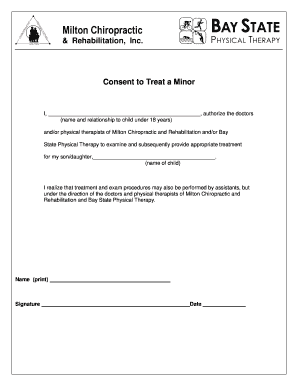 Consent to Treat a Minor