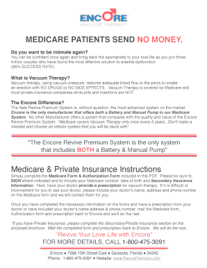 Medicare Vacuum Therapy Authorization Form