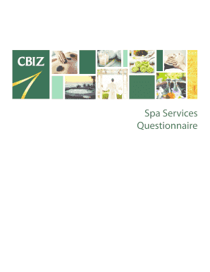 Innkeepers Insurance Program Spa Services Questionnaire