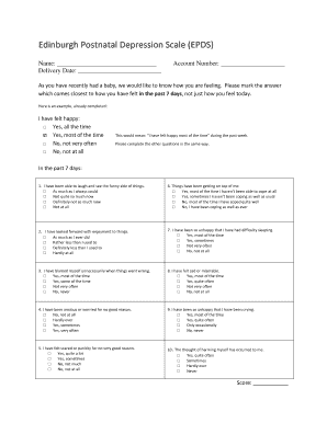 Edinburgh Postnatal Depression Scale