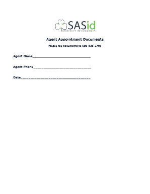 Agent Appointment Authorization Form