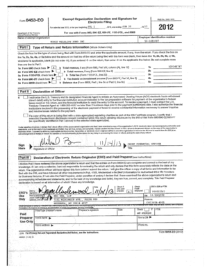 IRS Form 990 2012