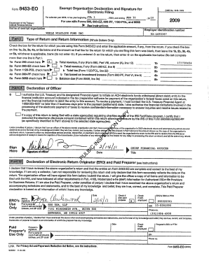 IRS Form 990 2009