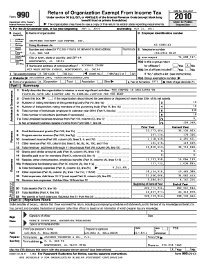 Form 990 Return of Organization Exempt From Income Tax
