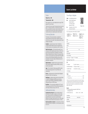 Consent Law Seminar Registration Form