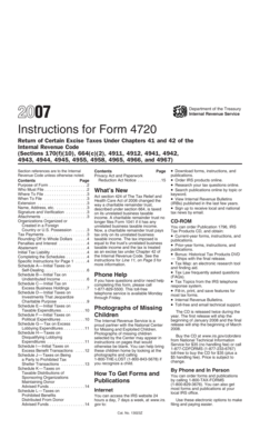Instructions for Form 4720
