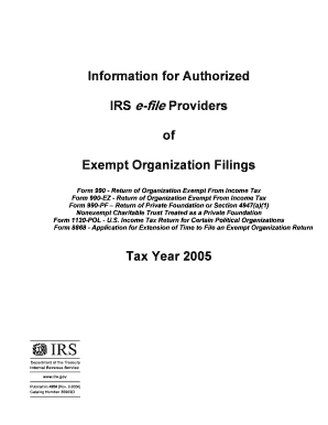 IRS Exempt Organization Filings Guide