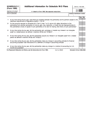 Schedule C Form 1065 Additional Information