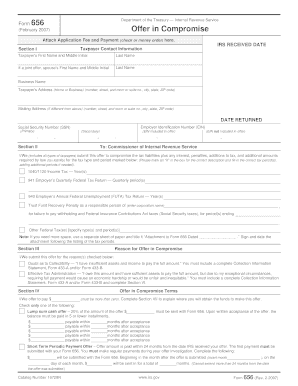 Form 656 Offer in Compromise